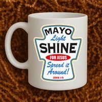 Mayo Light Shine Funny Christian Coffee Mug thumb 2