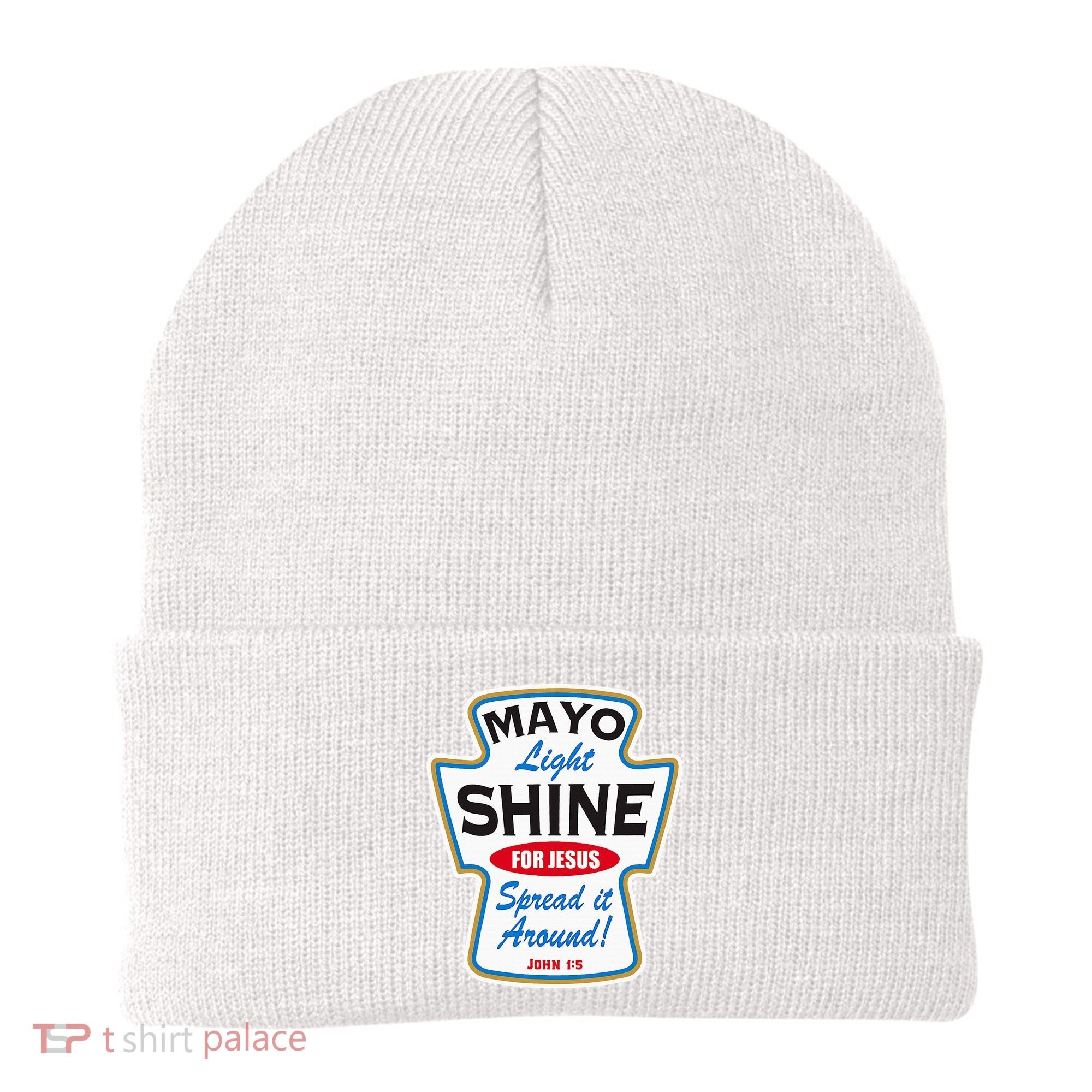Mayo Light Shine Funny Christian Beanie
