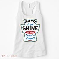 Mayo Light Shine Funny Christian Women's Tank Top thumb 0