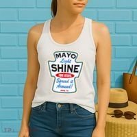Mayo Light Shine Funny Christian Women's Tank Top thumb 2