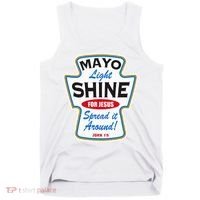 Mayo Light Shine Funny Christian Tank Top thumb 0