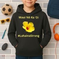 Maui Lahaina Strong Hawaii Strong Wildfire Support Kids Hoodie thumb 2