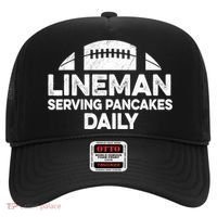 Mens Lineman Serving Pancakes Daily Football Offensive Lineman TShirt Hat thumb 0