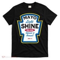 Mayo Light Shine Funny Christian Parody T-Shirt thumb 0