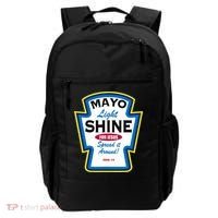 Mayo Light Shine Funny Christian Parody Backpack thumb 0