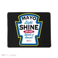 Mayo Light Shine Funny Christian Parody Mousepad thumb 0