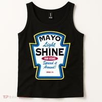 Mayo Light Shine Funny Christian Parody Tank Top thumb 2