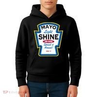 Mayo Light Shine Funny Christian Parody Kids Hoodie thumb 4