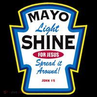 Mayo Light Shine Funny Christian Parody Kids Hoodie thumb 5