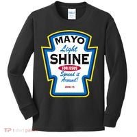 Mayo Light Shine Funny Christian Parody Kids Long Sleeve Shirt thumb 0