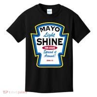 Mayo Light Shine Funny Christian Parody Kids T-Shirt thumb 0