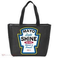 Mayo Light Shine Funny Christian Parody Tote Bag thumb 0