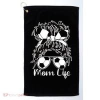 Mom Life Soccer Mom Golf Towel thumb 0