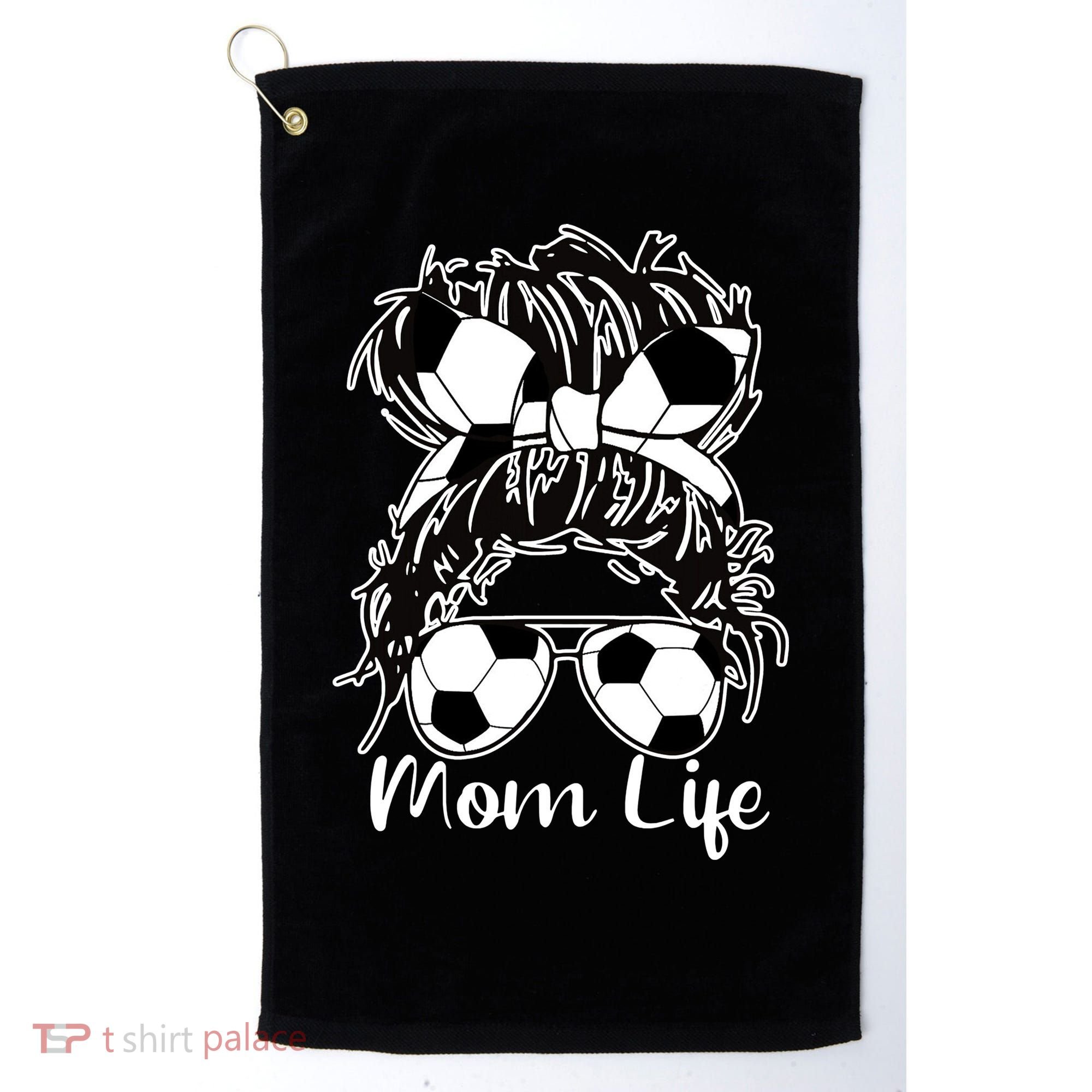 Mom Life Soccer Mom Golf Towel