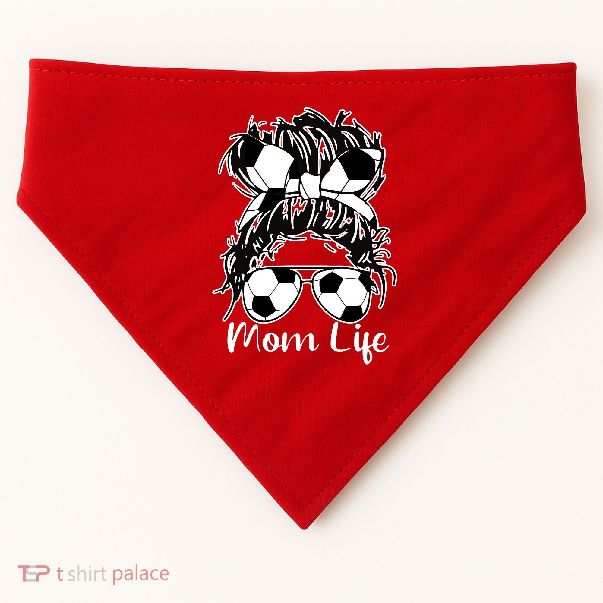Mom Life Soccer Mom USA-Made Doggie Bandana