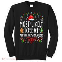 Most Likely To Eat All The Hershey Kisses Christmas Pajamas Sweatshirt thumb 0