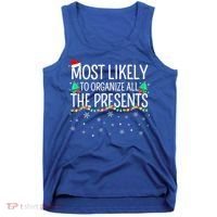 Most Likely To Organize All The Presents Family Christmas Tank Top thumb 0