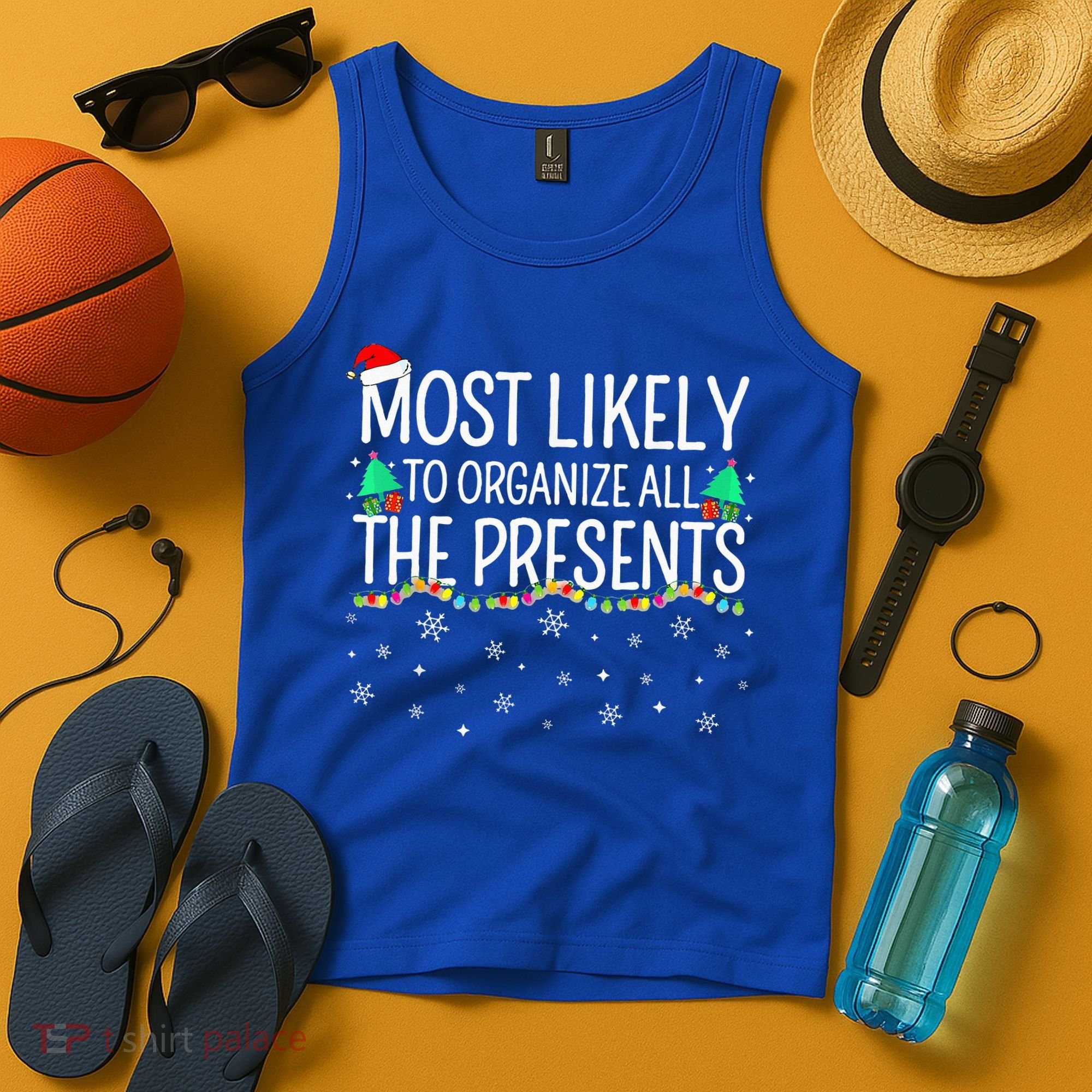 Most Likely To Organize All The Presents Family Christmas Tank Top