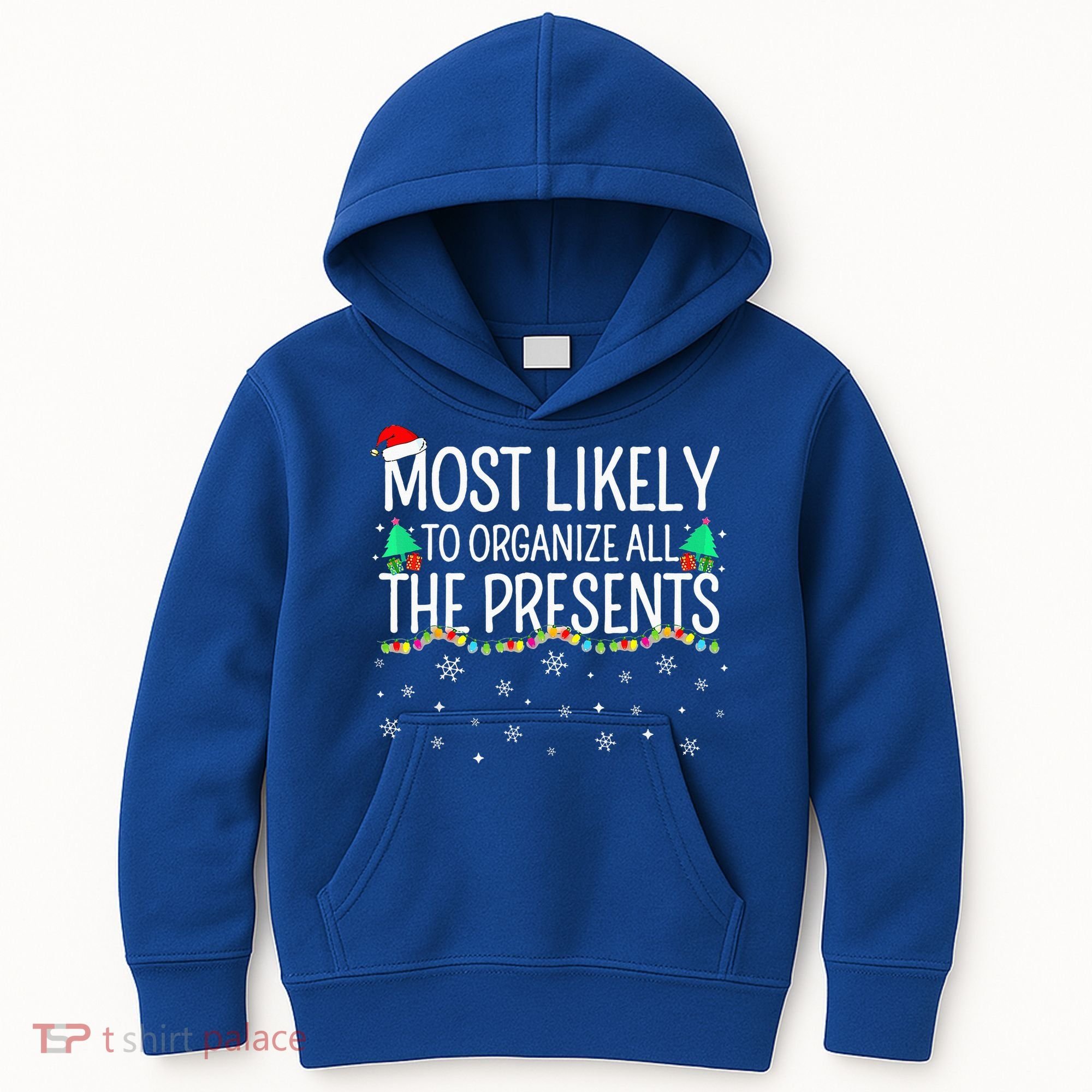 Most Likely To Organize All The Presents Family Christmas Kids Hoodie