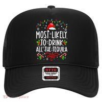 Most Likely To Drink All The Tequila Funny Christmas Hat thumb 0