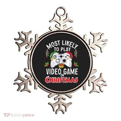 Most Likely To Play Video Games On Christmas Xmas Lights Ornament