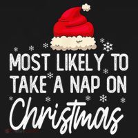Most Likely To Take A Nap On Christmas Family Christmas Women's Tank Top thumb 5