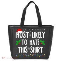 Most Likely To Hate This Family Matching Christmas Tote Bag thumb 0