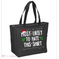 Most Likely To Hate This Family Matching Christmas Tote Bag thumb 2