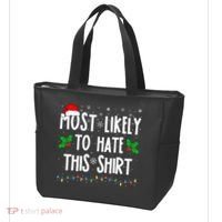 Most Likely To Hate This Family Matching Christmas Tote Bag thumb 3