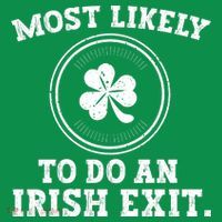 Most Likely To Do An Irish Exit Funny St Patricks Day Kids Hoodie thumb 5