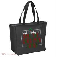 Most Likely To Sing The Christmas Songs Tote Bag thumb 2