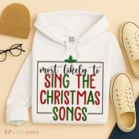 Most Likely To Sing The Christmas Songs Hoodie thumb 4