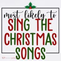 Most Likely To Sing The Christmas Songs Women's Hoodie thumb 2