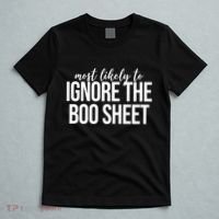 Most Likely To Ignore The Boo Sheet Halloween Funny T-Shirt thumb 5