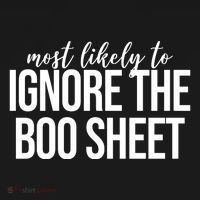 Most Likely To Ignore The Boo Sheet Halloween Funny Mousepad thumb 1