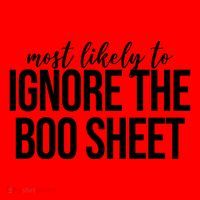 Most Likely To Ignore The Boo Sheet Halloween Funny Santa Hat thumb 1