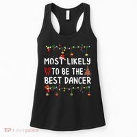 Most Likely To Christmas Shirt Funny Matching Family Pajamas Women's Tank Top thumb 0