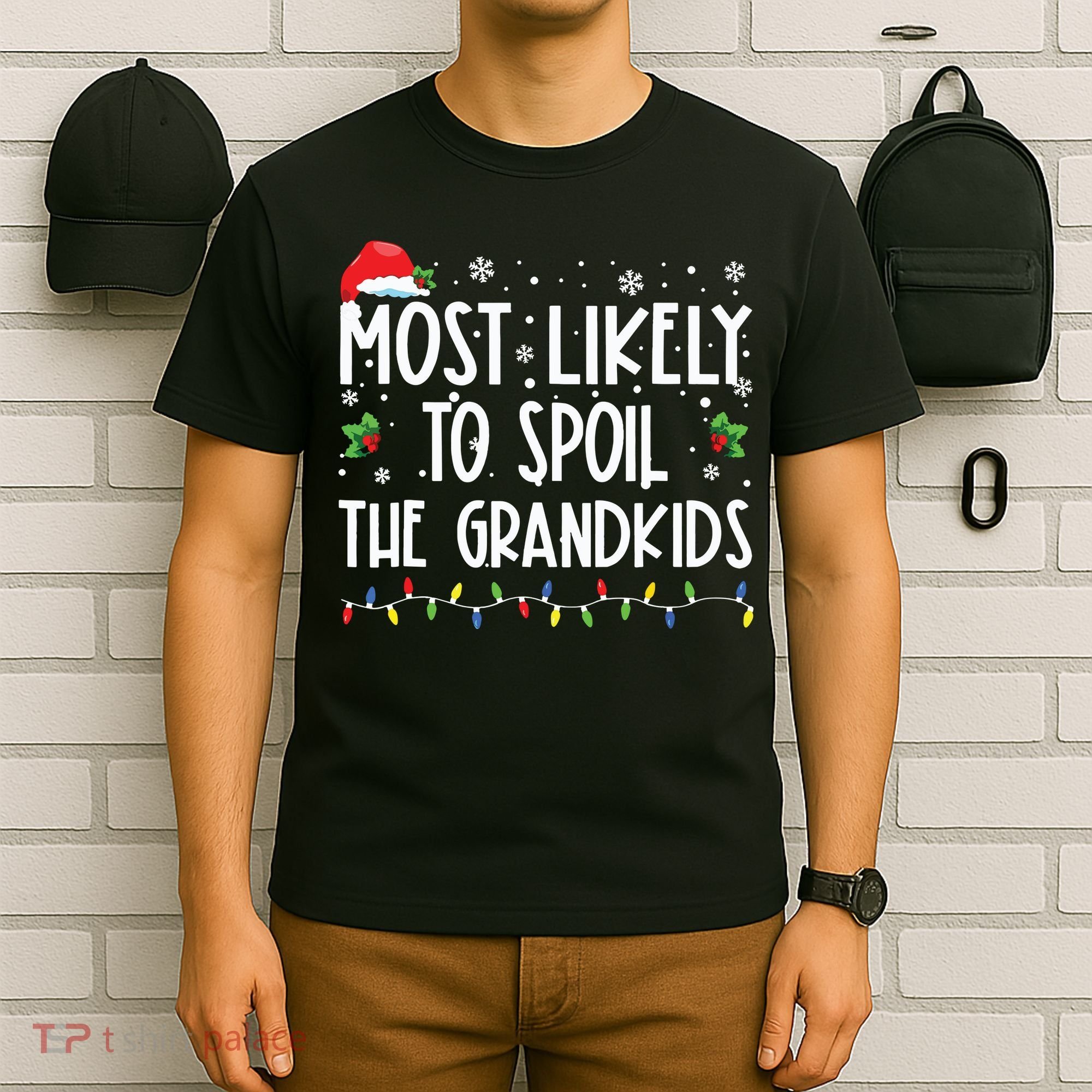 Most Likely To Spoil The Grandkids Funny Christmas Grandma T-Shirt