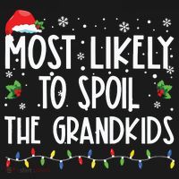 Most Likely To Spoil The Grandkids Funny Christmas Grandma Women's Tank Top thumb 5