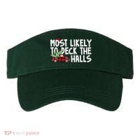 Most Likely To Deck The Halls Christmas Holiday Visor thumb 0