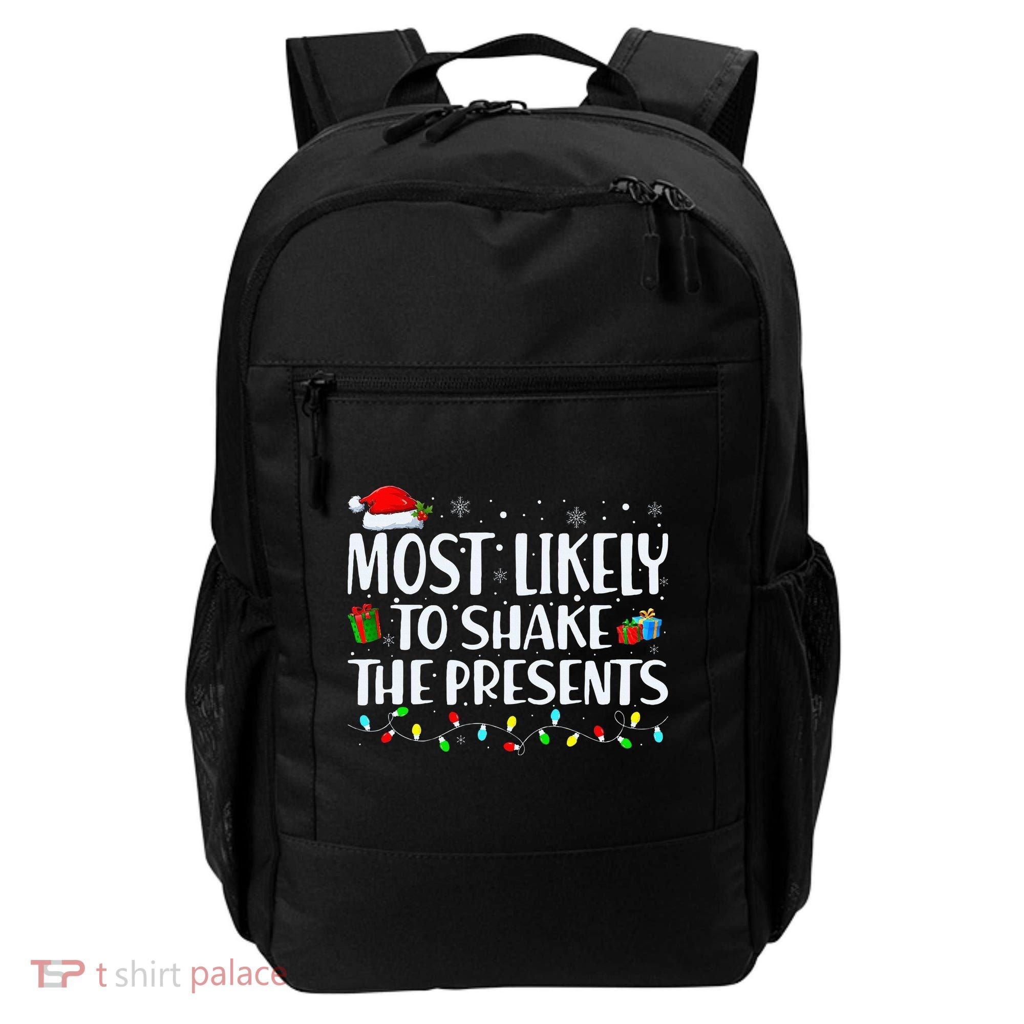 Most Likely To Shake The Presents Family Matching Christmas Backpack