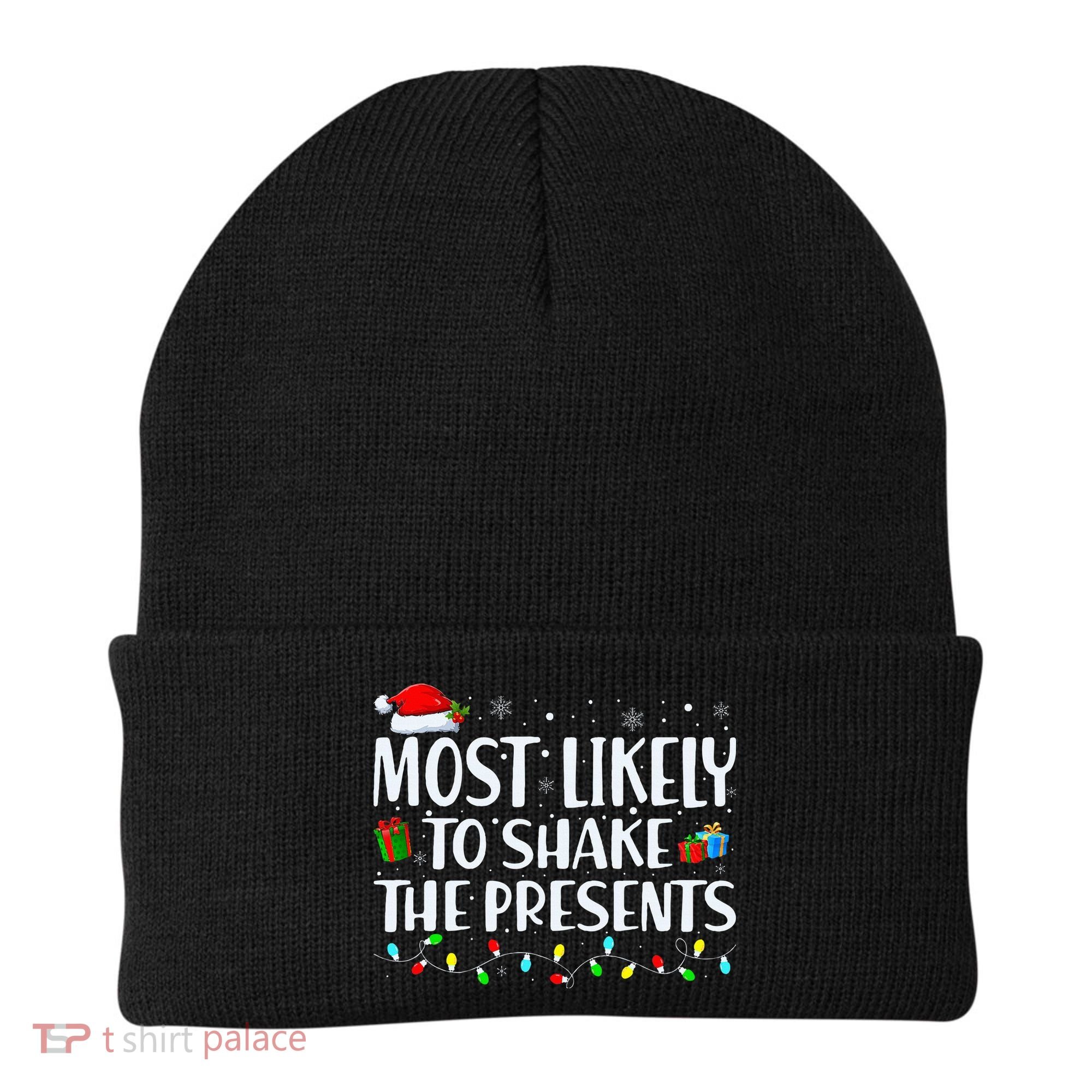 Most Likely To Shake The Presents Family Matching Christmas Beanie