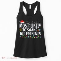 Most Likely To Shake The Presents Family Matching Christmas Women's Tank Top thumb 0