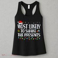 Most Likely To Shake The Presents Family Matching Christmas Women's Tank Top thumb 3