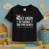Most Likely To Shake The Presents Family Matching Christmas Toddler T-Shirt thumb 3
