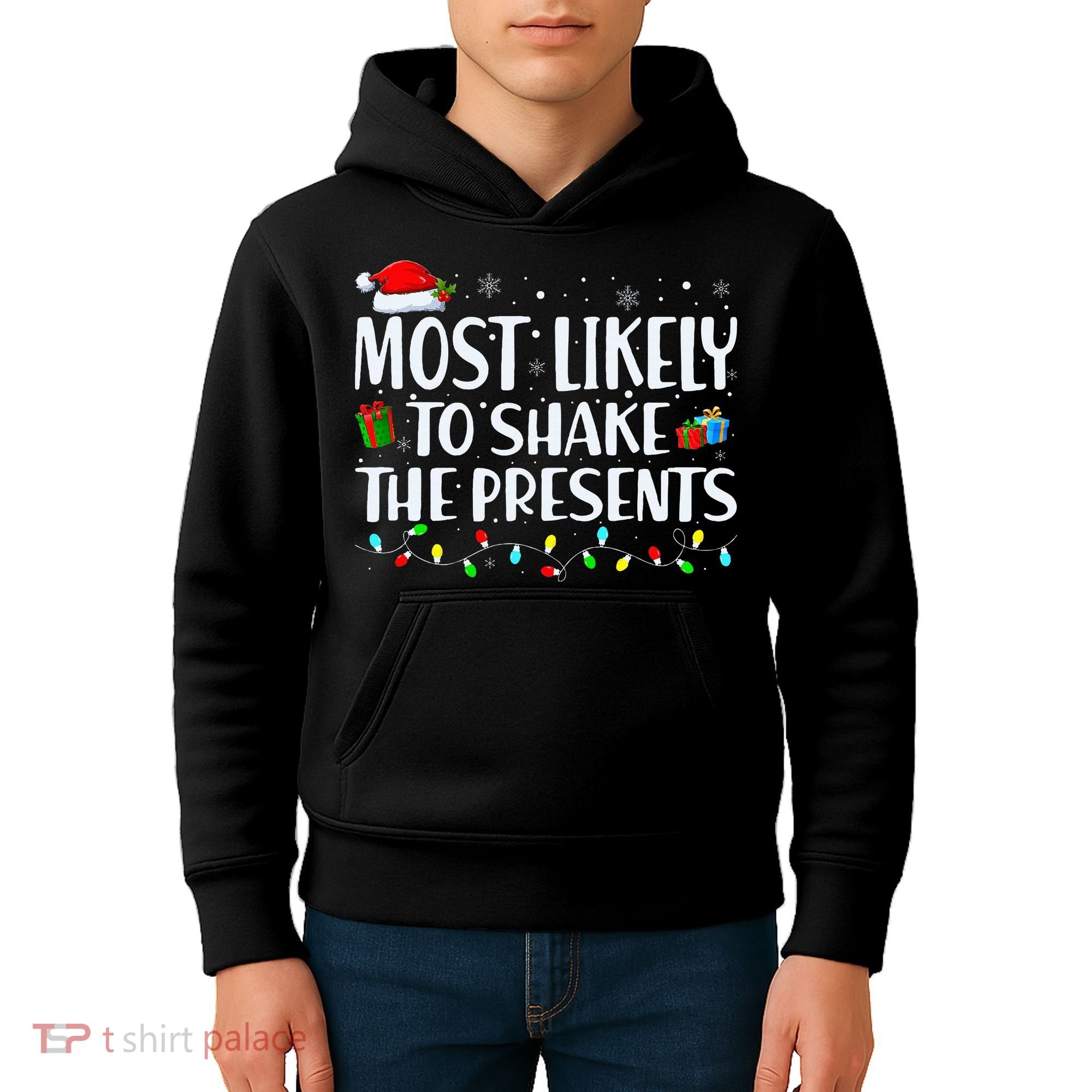 Most Likely To Shake The Presents Family Matching Christmas Kids Hoodie