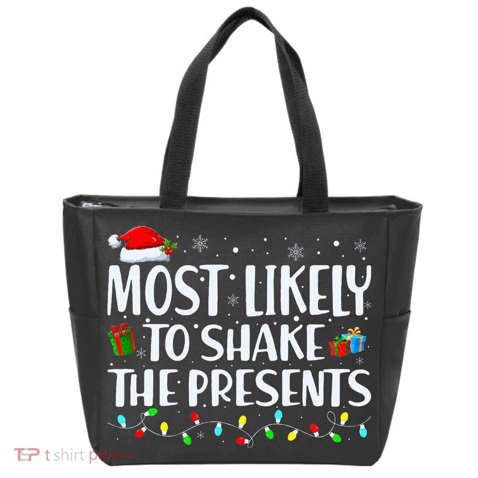 Most Likely To Shake The Presents Family Matching Christmas Tote Bag