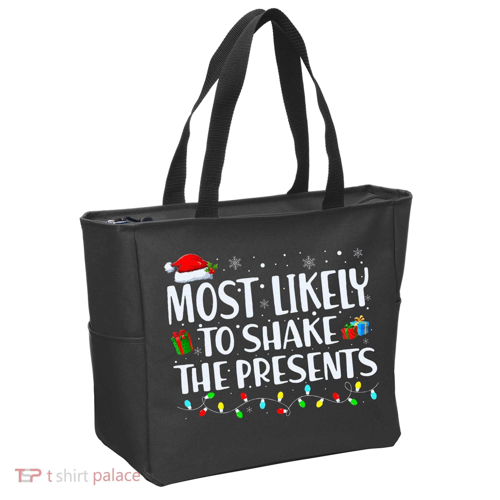 Most Likely To Shake The Presents Family Matching Christmas Tote Bag