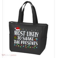 Most Likely To Shake The Presents Family Matching Christmas Tote Bag thumb 3