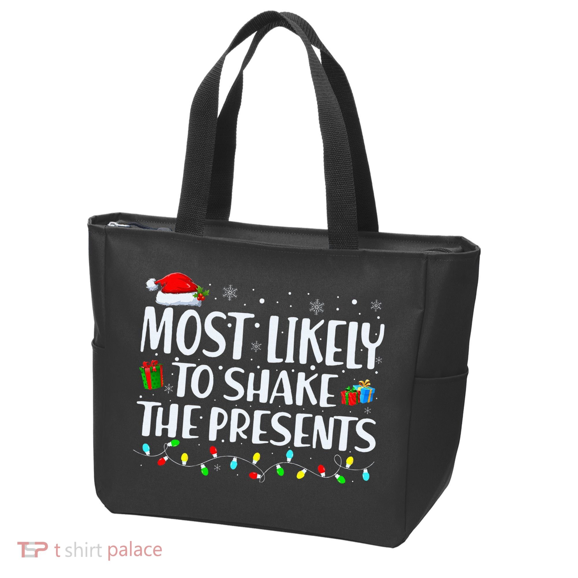 Most Likely To Shake The Presents Family Matching Christmas Tote Bag
